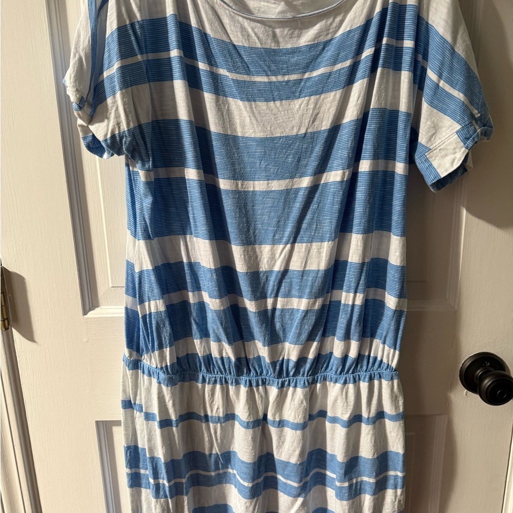 Lilly Pulitzer Blue and White Striped Dress